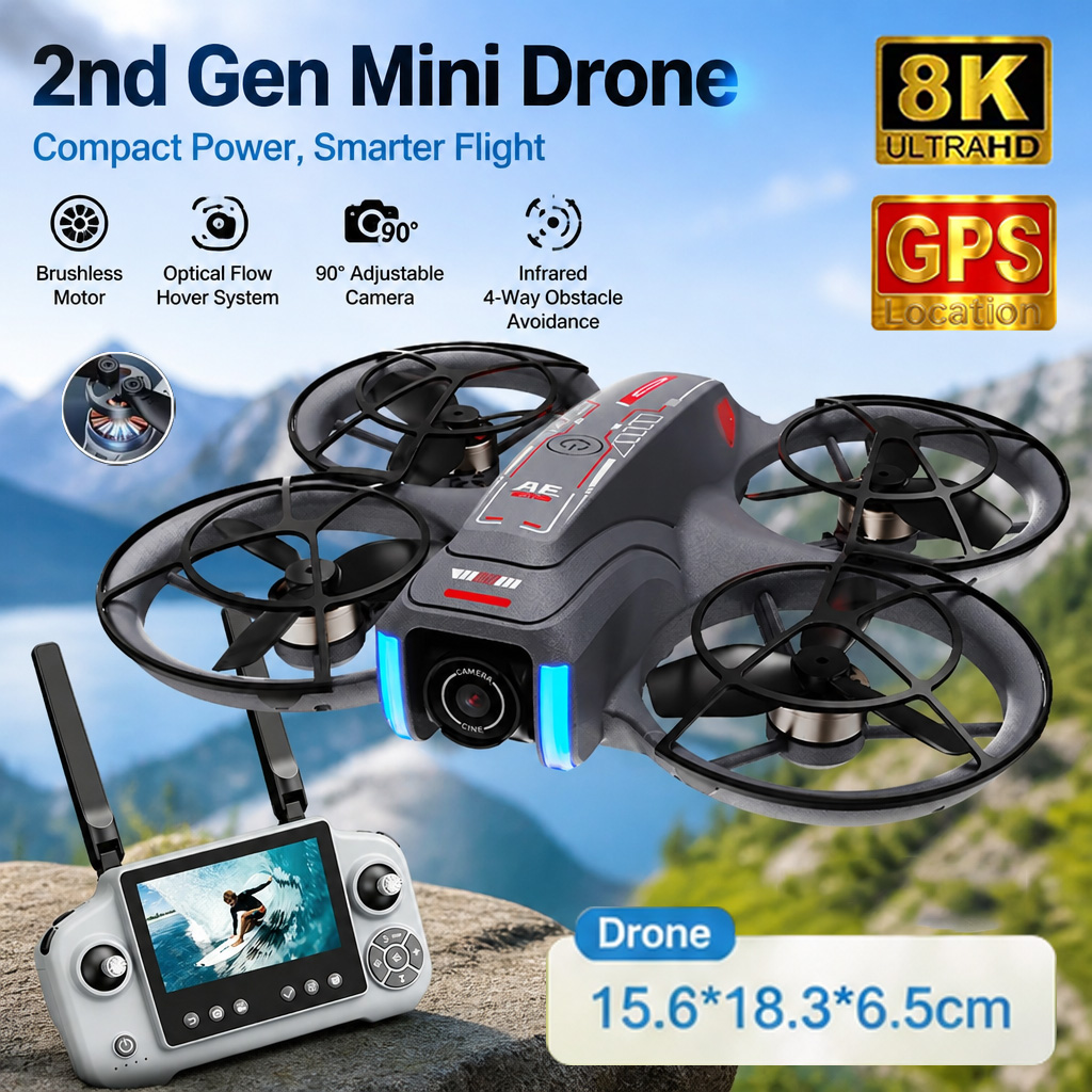 Мини-дрон AE21 с двумя камерам – обзор и цена Drone Kit Professional